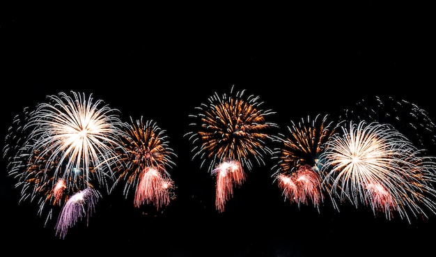 Fireworks on the sky.