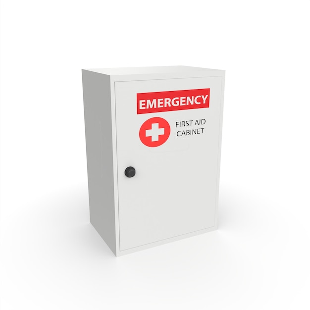 First aid cabinet 3d modelling