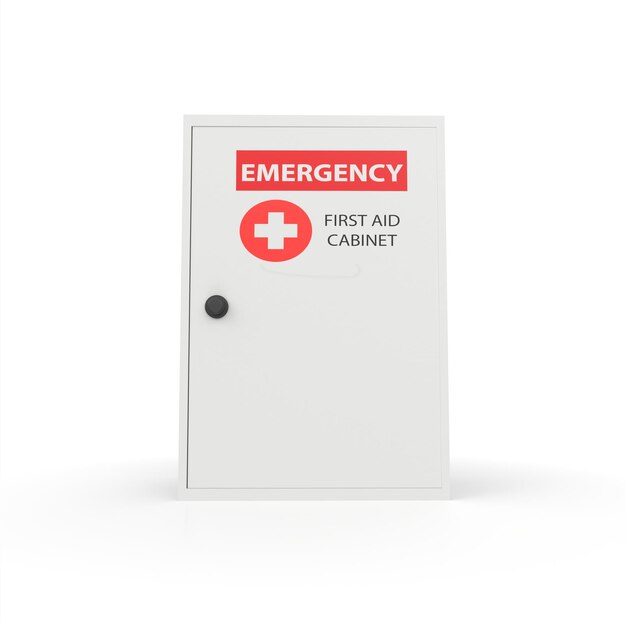 First aid cabinet 3d modelling