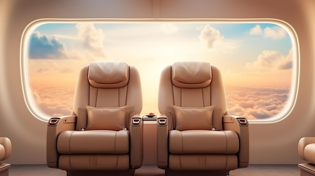 First class business luxury seats for vacations