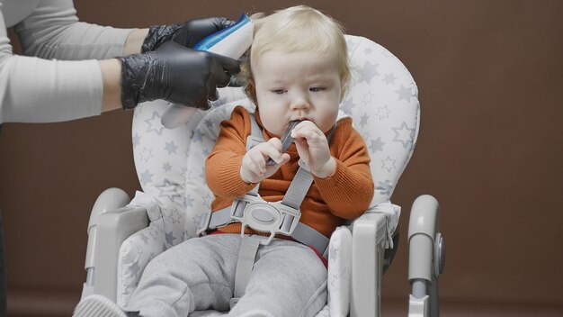 The first haircut of the child