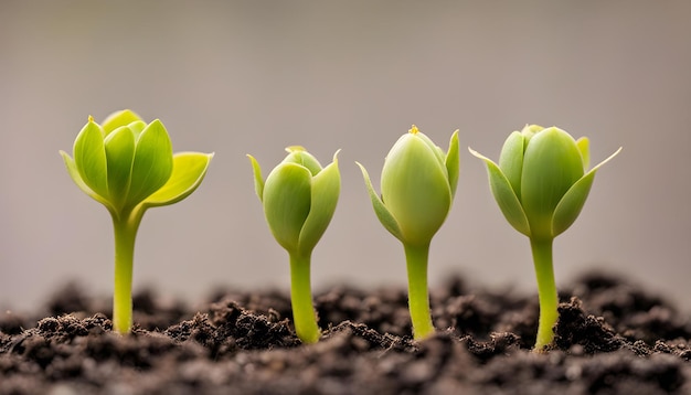 the first plants of spring