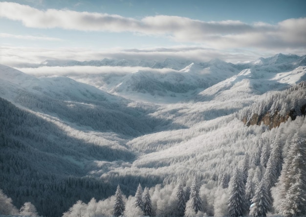 the first snow of the season is on the mountains