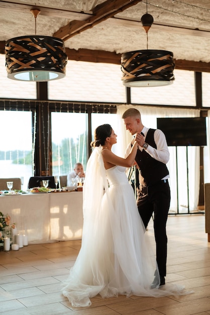 The first wedding dance of the bride and groom