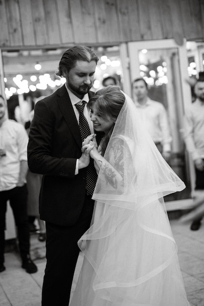 The first wedding dance of the bride and groom