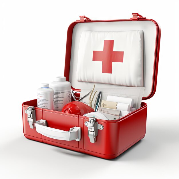 FirstAid Kit isolated on White Background