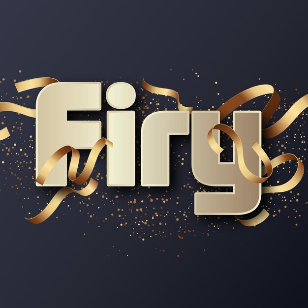 Photo firy text effect gold jpg attractive background card photo