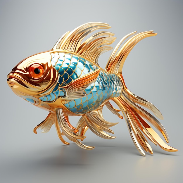 Модель рыбного смесителя 3D