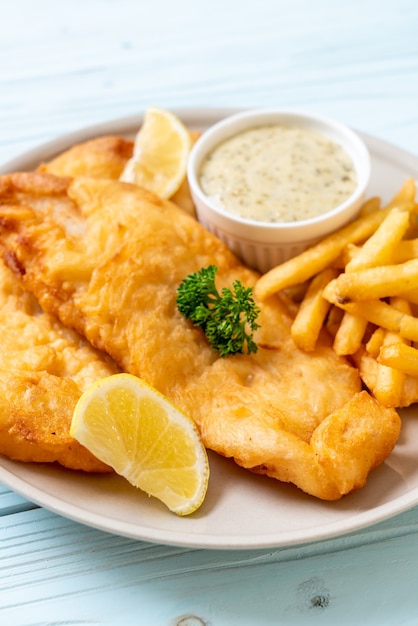 fish and chips met frietjes