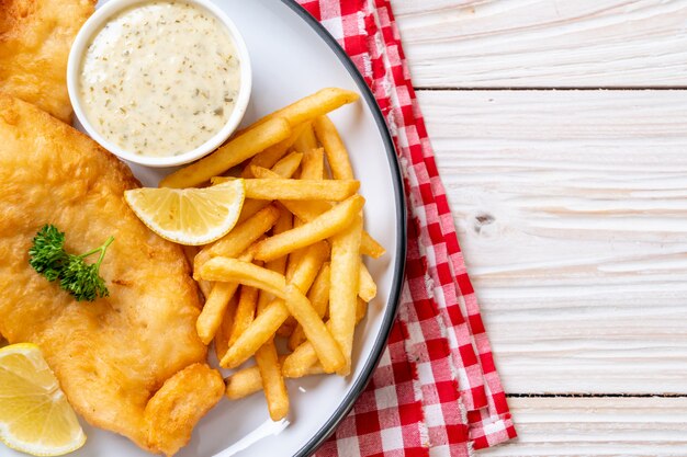 fish and chips met frietjes