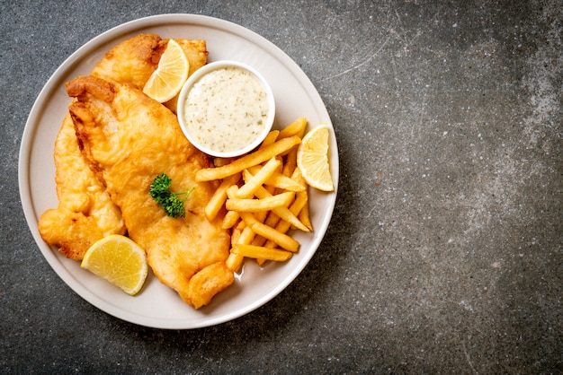 fish and chips met frietjes