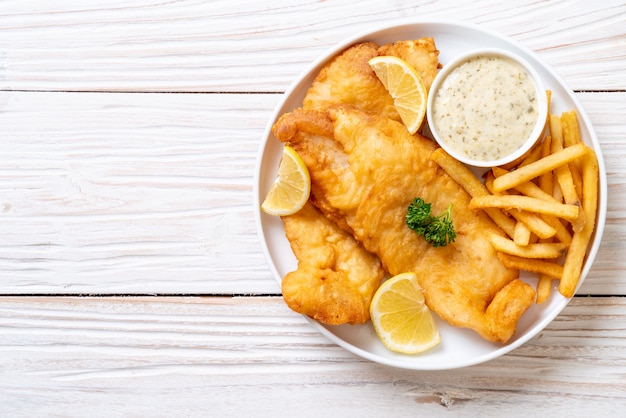 fish and chips met frietjes