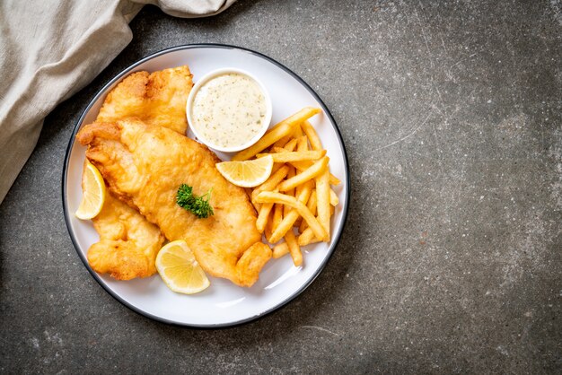 fish and chips met frietjes