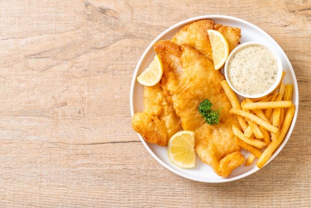 fish and chips met frietjes