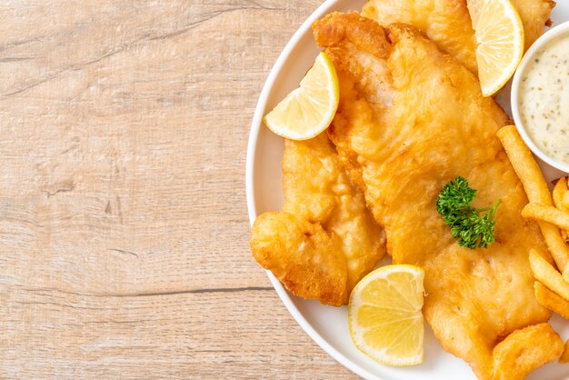 fish and chips met frietjes