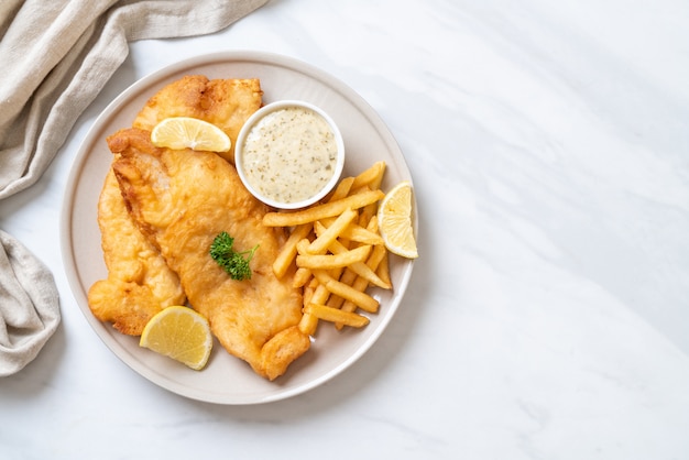 fish and chips met frietjes