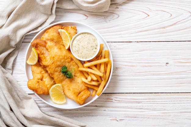 Fish and chips met frietjes