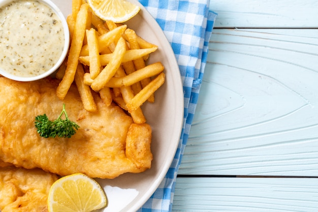 fish and chips met frietjes