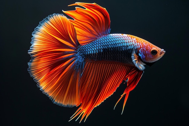 Fish on a black background