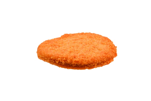 Fish burger isolated on white background.