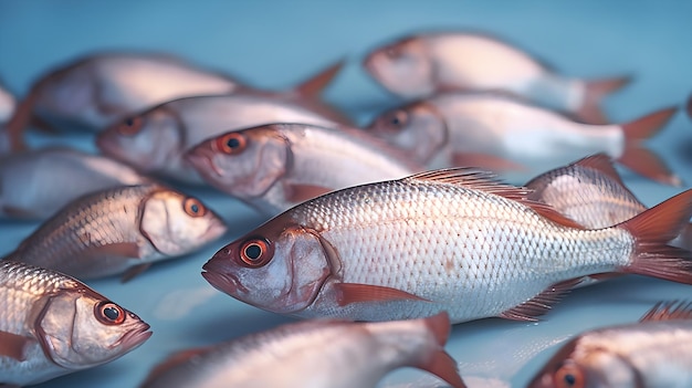 Fish in a fish market