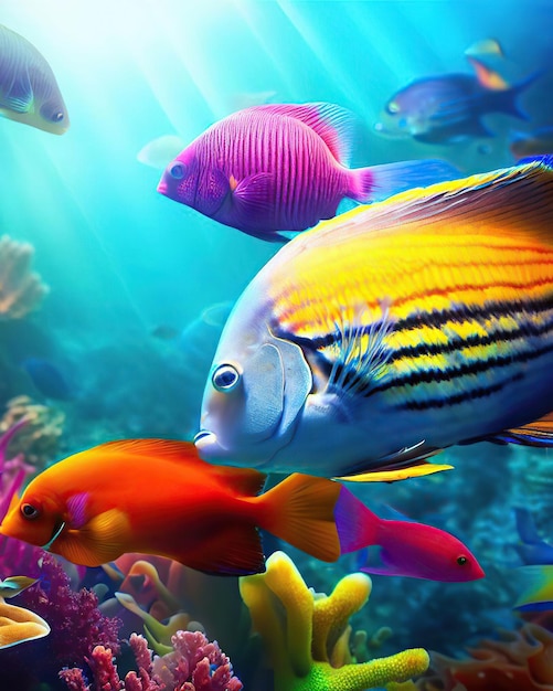 Fish in a fish tank wallpapers