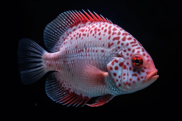 Рыба Флауэрхорн фото эстетично плавает в морской природе