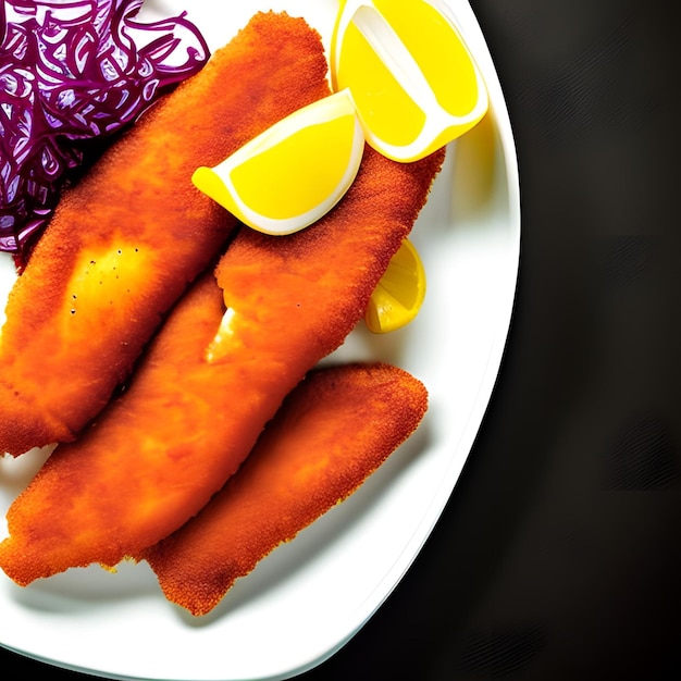 fish fry on a plate