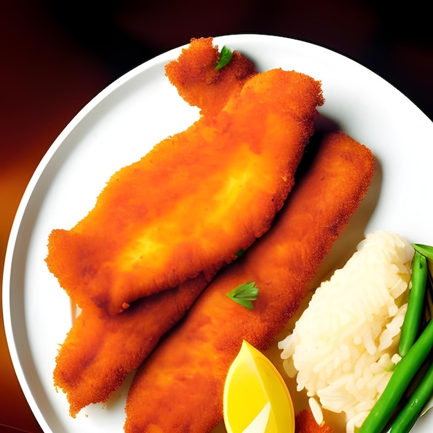 fish fry on a plate