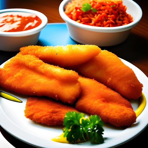 fish fry on a plate