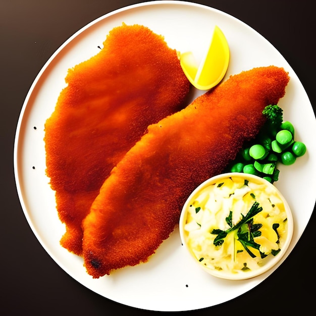 fish fry on a plate