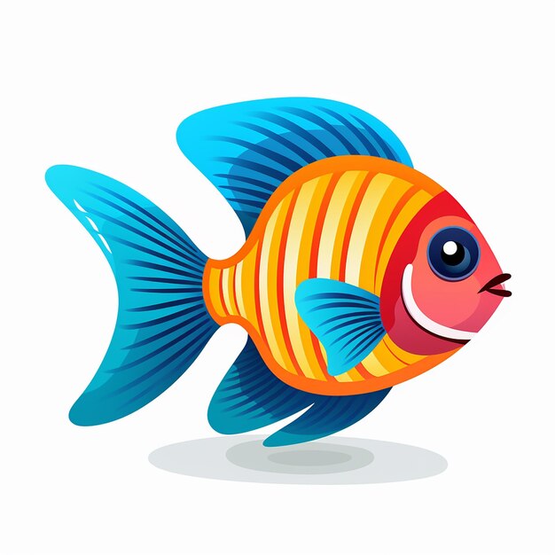 Fish Illustration Artistic Marine Life