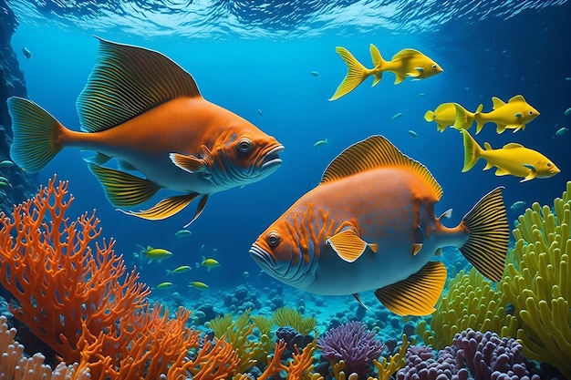 Fish in the ocean wallpapers