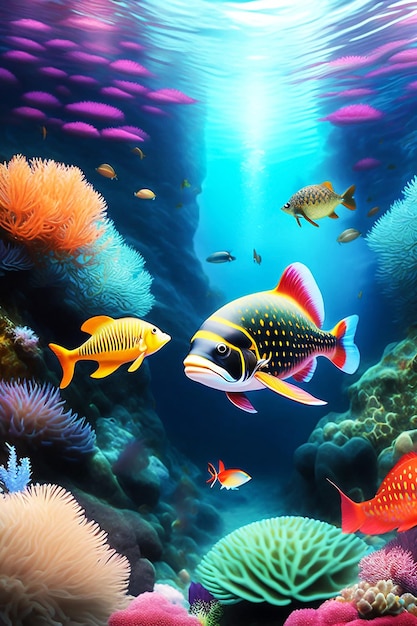 Fish in the ocean wallpapers