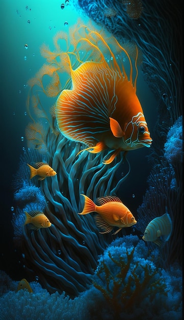 Fish in the ocean wallpapers