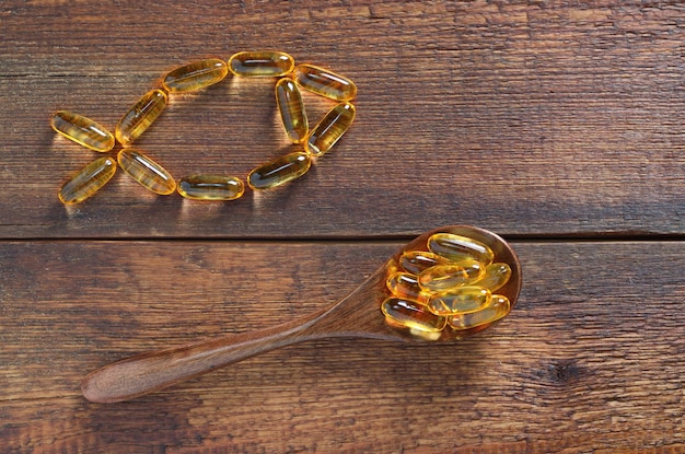 Fish oil capsules