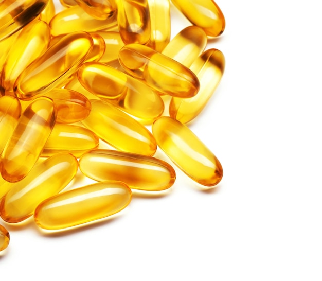 Photo fish oil capsules