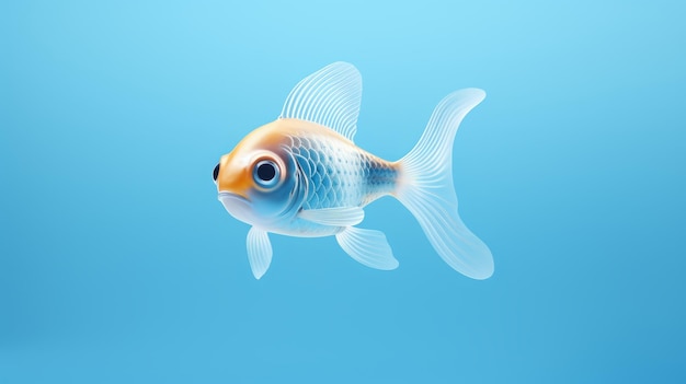사진 파란 바탕 에 있는 물고기