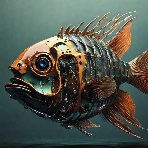 Fish robotic background very cool