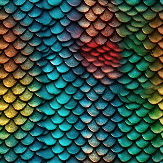 Fish scales pattern