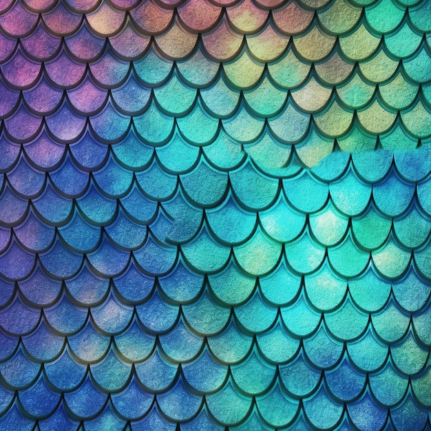 Photo fish scales pattern