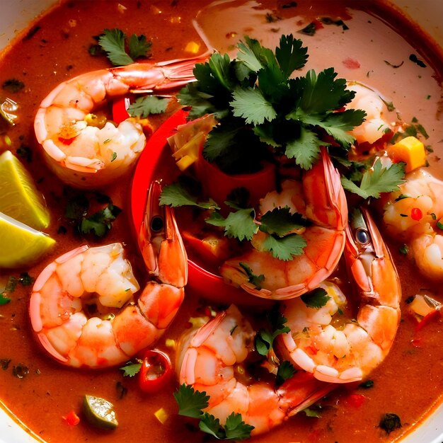 Photo fish and shrimp moqueca stew ai images premium