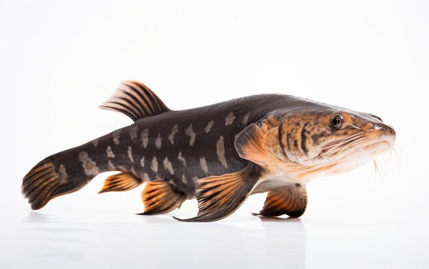 Fish Standing on White Surface