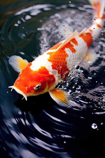 a fish swimming in water