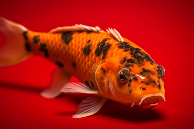 Photo a fish that has black spots on it