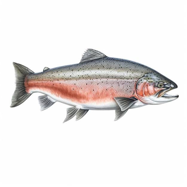 A fish that has a salmon on it