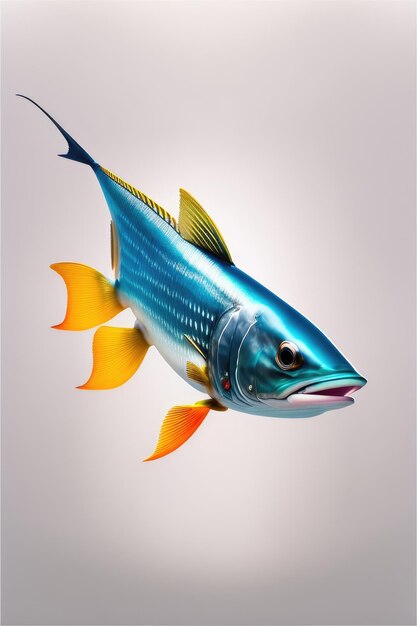 A fish on a white background