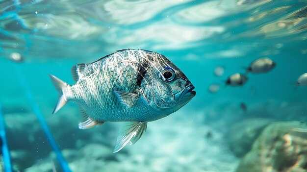 底にimという文字が書かれた魚