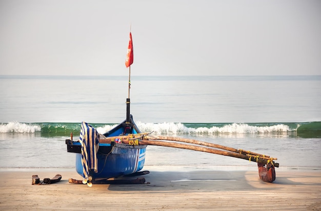 Fisherman boat at Goa beach