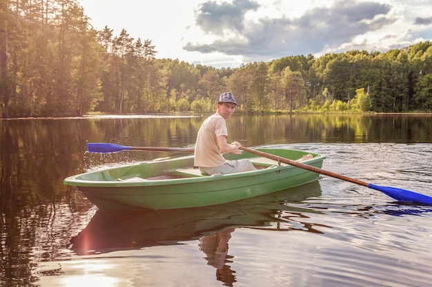 Fisherman in a boat